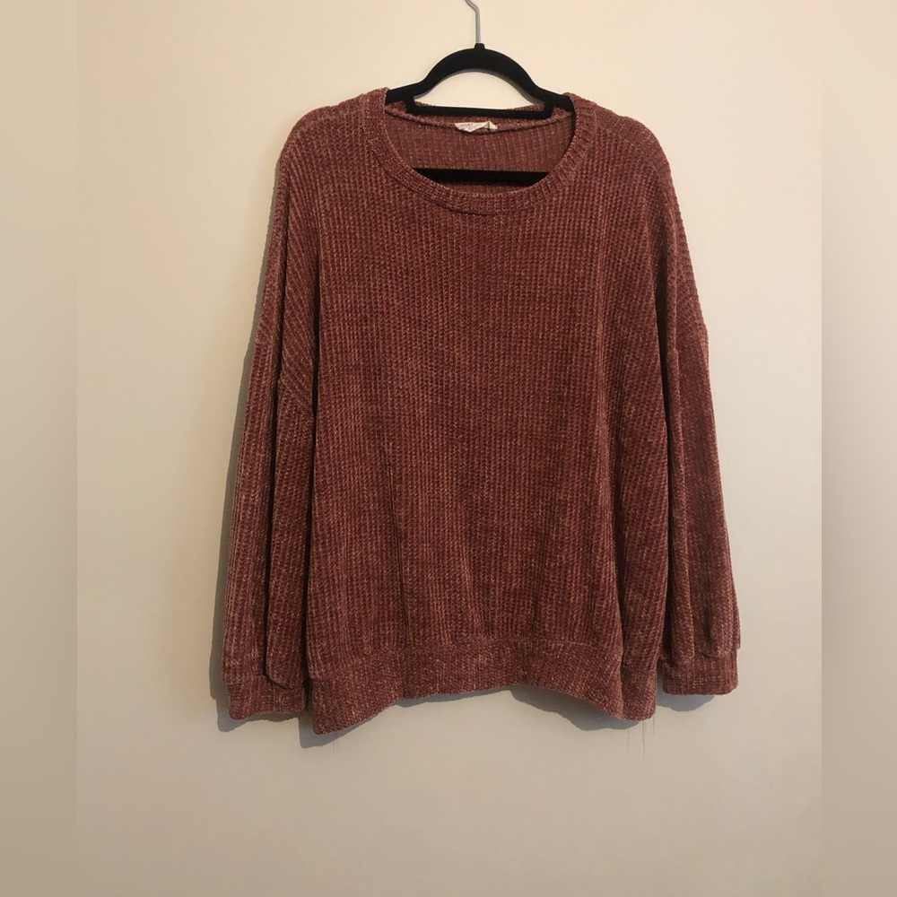 First Love Chenille Sweater Top
